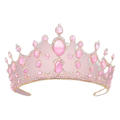 pale pink tiara sticker