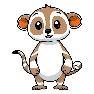 mort from madagascar  sticker