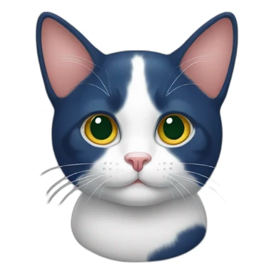 Tricolor cat sticker