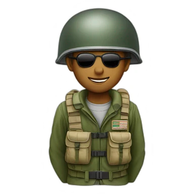 Parachutiste militaire sticker