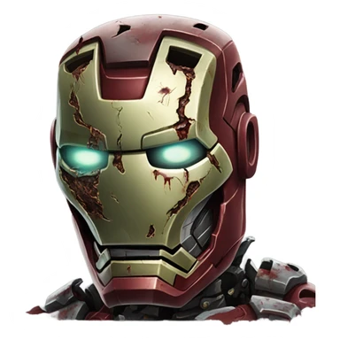 Zombie Iron Man sticker
