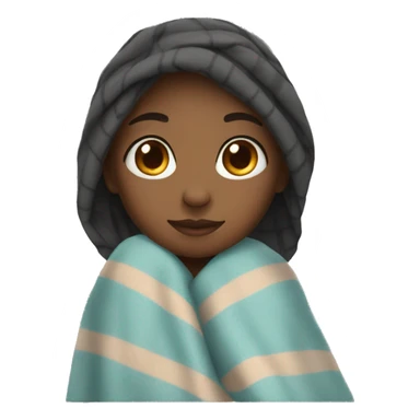 girl with a blanket sticker