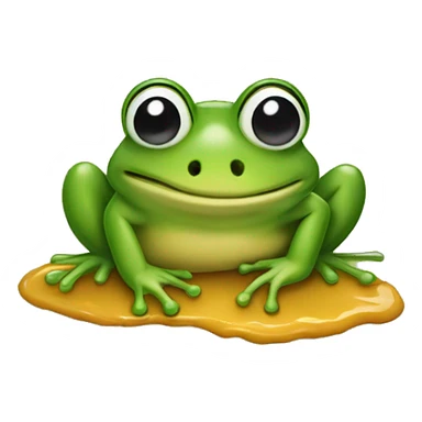 Frog with butterscotch  sticker