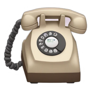 just the telephone tube, where was speak sticker