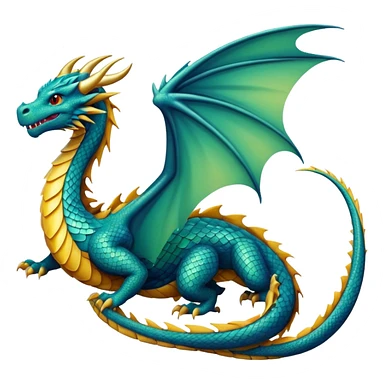Dragon flying  sticker