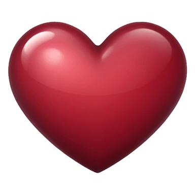 Corazón de color vinotinto sticker