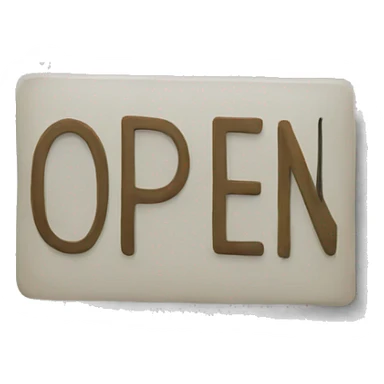Open sign sticker