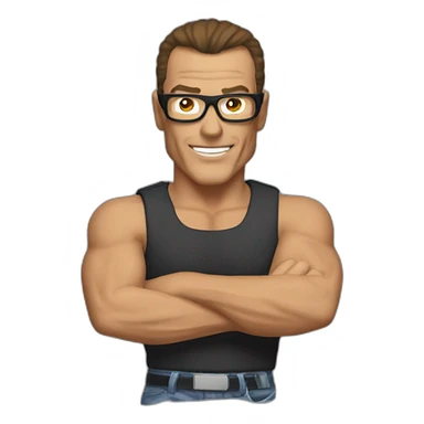 jean claude van damme sticker