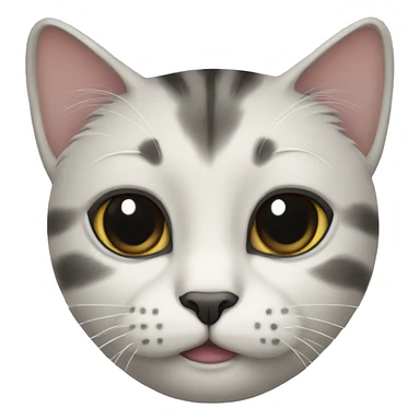 cat with black eyes sticker
