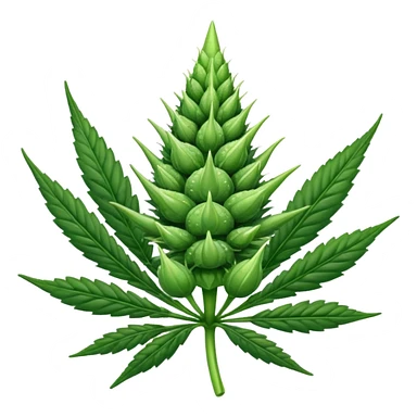 Crea un emoji de cogollo sticker