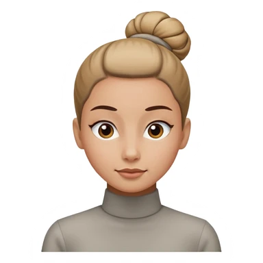 Slick back bun sticker