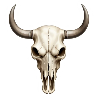 bull skull sticker