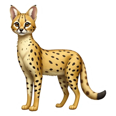 Serval-Genet-hybrid, full body sticker