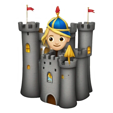 Castle with prince sticker
