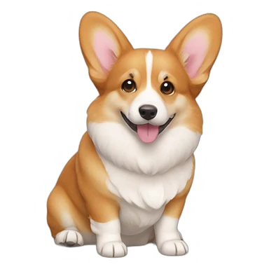Corgis love sticker