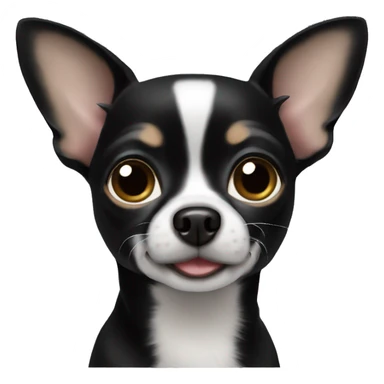 create a black chihuahua  sticker