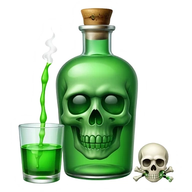 bottle of poison sticker