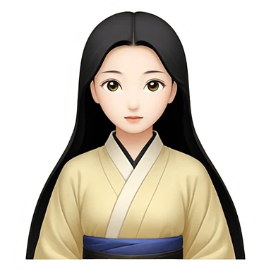 一个中长直发，平刘海，黑色框架眼镜的黄皮肤女生全身，白色泡泡袖娃娃衫，蓝色牛仔裤和粉色鞋，黑色画家帽。 sticker