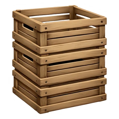 one wooden crates sticker