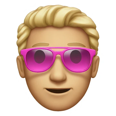 Pink-sunglasses sticker