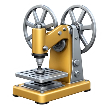 mac os icon mechanical press machine sticker