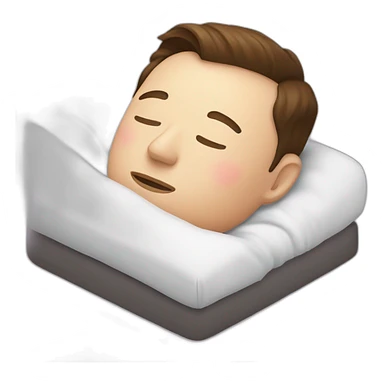 elon musk sleep sticker