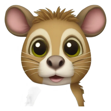 possum, frog and capybara sticker