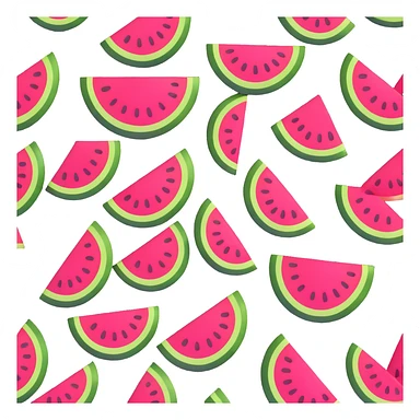 watermelon with tiger stripes sticker