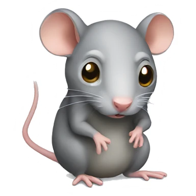 awkward rat sticker