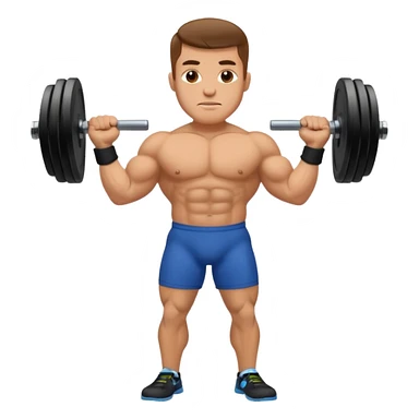 Strongman with Weights sticker