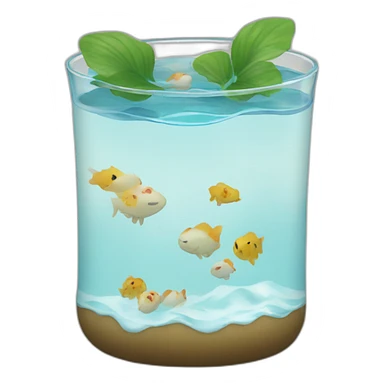 Água letra japonesa sticker