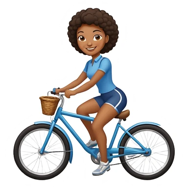 a black woman on a bike sticker