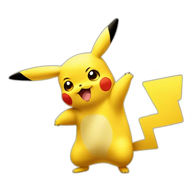 pikachu giving a kiss sticker