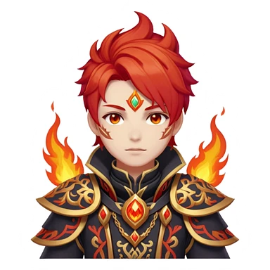 Mavuika The Pyro Archon from Genshin Impact sticker