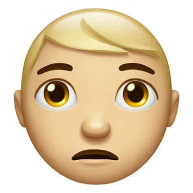 Sad face with tears sticker