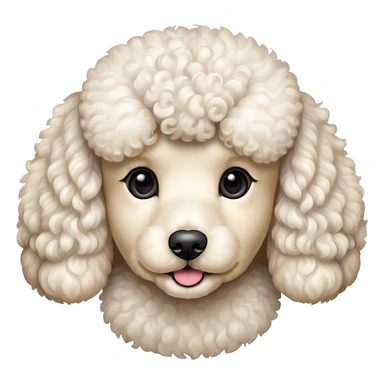 poodle face sticker