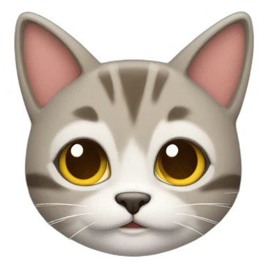 gato navideño pensando sonriendo sticker