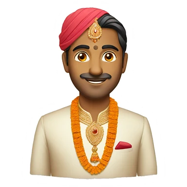Indian groom sticker