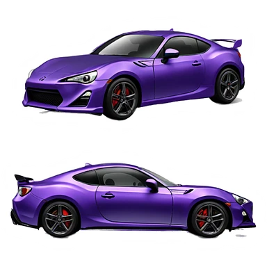 purple gt86 aero sticker