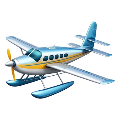 seaplane side view sticker