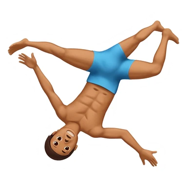 Person doing a backflip  sticker