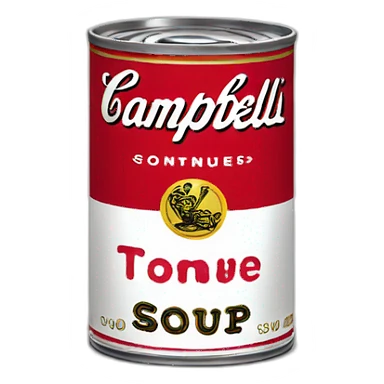Campbell soup sticker