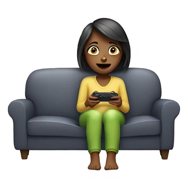 Woman watching tv sticker