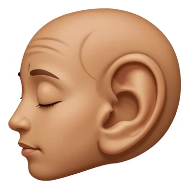 an ear praising God sticker