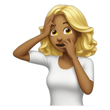 Woman make a dab sticker