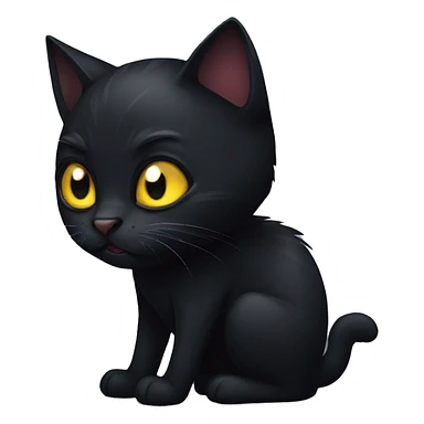 The insidious black cat is up to something sticker