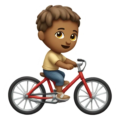 Baby riding a bike sticker