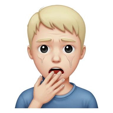 person choking themselves  sticker