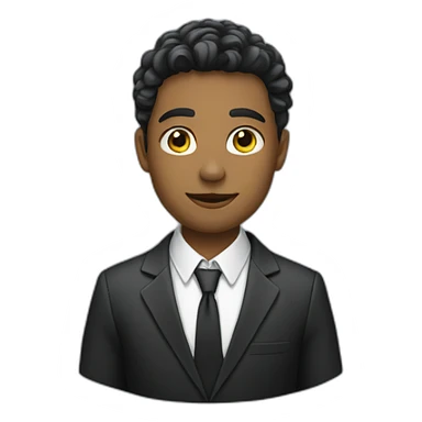 student in a suit sticker