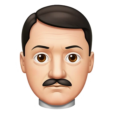 Hitler in apple emoji style sticker
